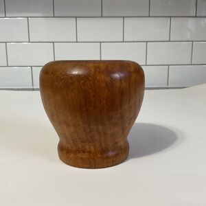 VTG Wood Carved Candle Holder